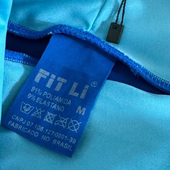 Fit li leggings womens Sz Medium Moda Fitness pull on Brazil Pull on Lycra New - Picture 5 of 10